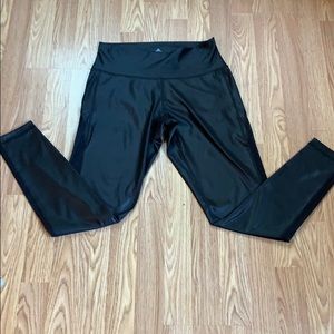 Adidas leggings yoga pants sheer sides SEXY NWT